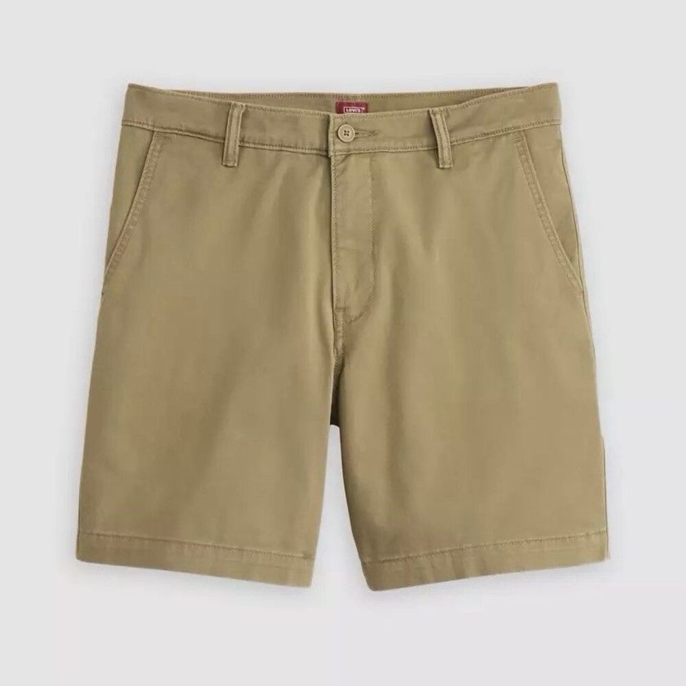 NEW Levi's XX Chino Relaxed Shorts SIZE 40 British Khaki Brown Stretch 8" Inseam